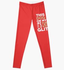 Not Hair It's Chow Chow Glitter Leggings