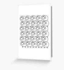 Flock of Sheep Greeting Card