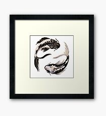Yin Yang Koi Framed Print