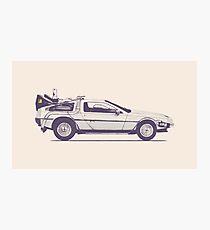 Delorean Photographic Print