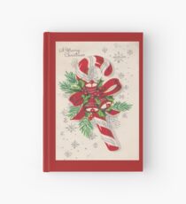 Eine Vintage frohe Weihnacht-Zuckerstange Notizbuch