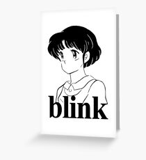 Vintage BLINK 182 (Pre-182) Anime / Manga Design Greeting Card