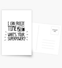 Photographer I Can Freeze Time Photography Postcards