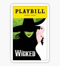 Wicked Playbill Sticker