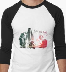 Ich habe dich Babe Splatter Baseballshirt für Männer
