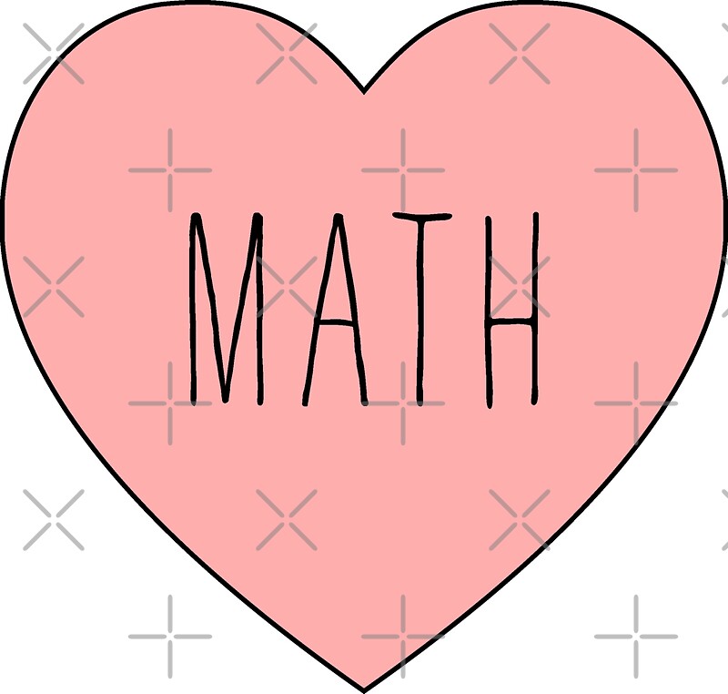 "I Love Math Heart" Stickers by thepinecones | Redbubble