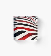 Black & White und Rot ganz vorbei Acrylblock