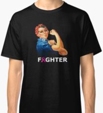 Breast Cancer Fighter! Rosie the Riveter shirt Classic T-Shirt