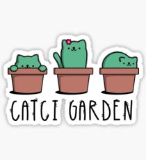 CATcus cactus cat plant garden hipster kitty Sticker