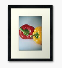 Twice the spice Framed Print