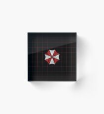 Resident Evil Umbrella Corporation Acrylic Block