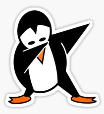 Funny Dabbing Penguin Sticker