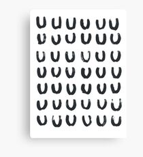 Black Patterns One Canvas Print