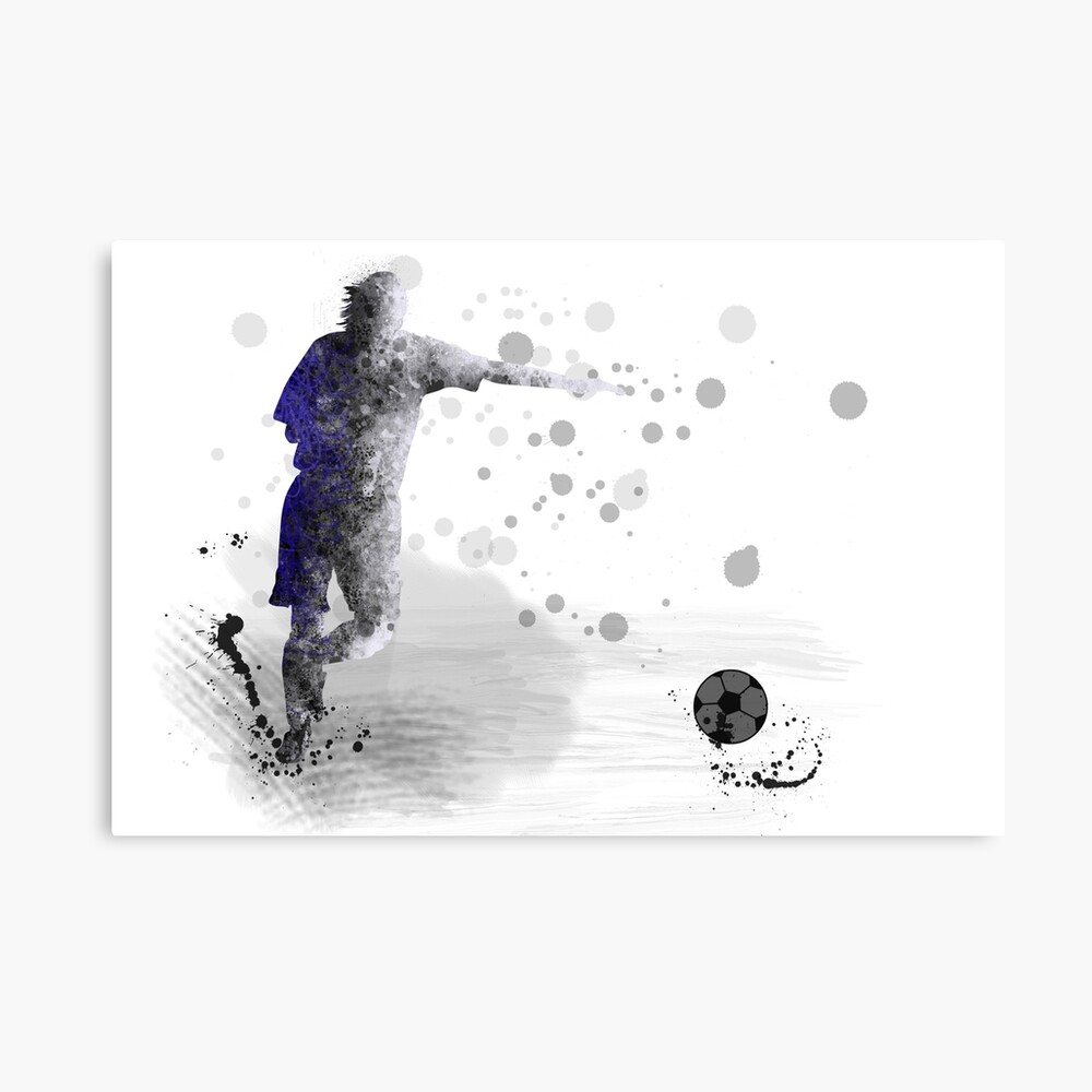 Fußballspieler 10 Leinwanddruck