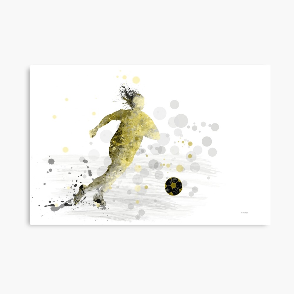 Fußballspieler 9 Leinwanddruck