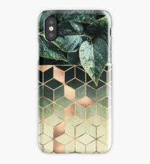 Leaves And Cubes iPhone Case