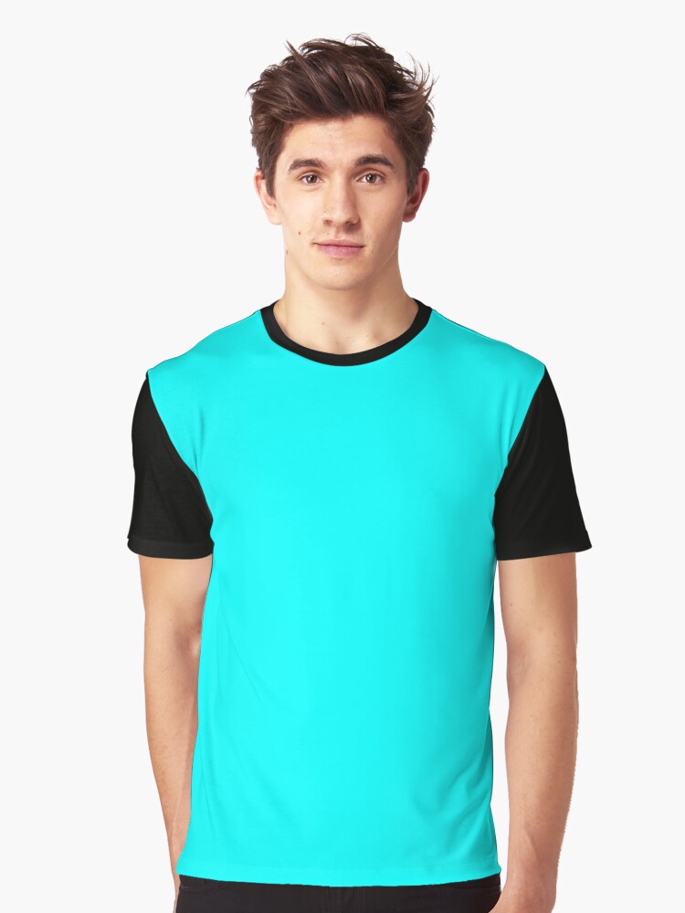 t shirt cyan