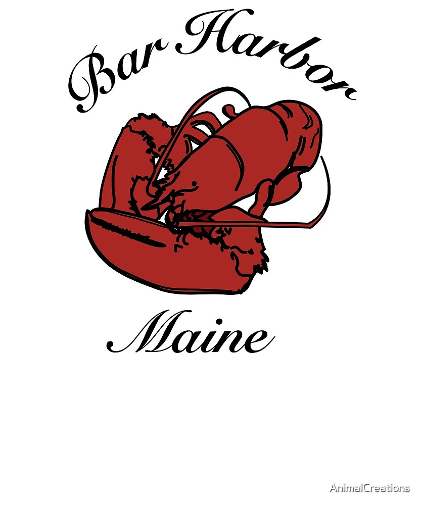 "Bar Harbor ME" by AnimalCreations Redbubble