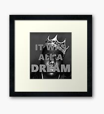 The Notorious B.I.G. "It Was All A Dream" Framed Print