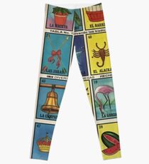 Mexican Bingo Pink Loteria Leggings