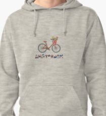 Amsterdam Netherlands Bike Tulips Pullover Hoodie