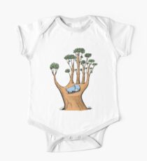 Tree Hand with Cute Sleepy Koala One Piece - Short Sleeve