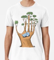 Tree Hand with Cute Sleepy Koala Premium T-Shirt