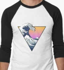 Great Wave Aesthetic Men's Baseball ¾ T-Shirt