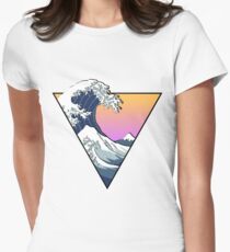 Great Wave Aesthetic Women's Fitted T-Shirt