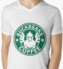 Buckbeaks Coffee V-Neck T-Shirt