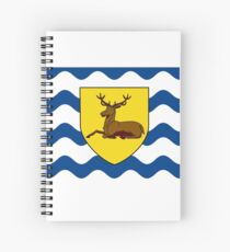 Flag of Hertfordshire, England Spiral Notebook