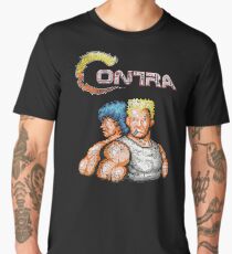 Contra Vintage Heros Pixels Men's Premium T-Shirt