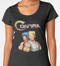 Contra Vintage Heros Pixels Women's Premium T-Shirt