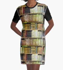 Antique Books Graphic T-Shirt Dress