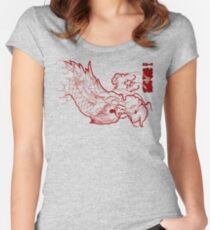 Ryu Red Women's Fitted Scoop T-Shirt