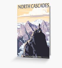North Cascades National Park Washington State USA Travel Decal Greeting Card