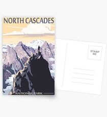 Nordkaskaden Nationalpark Washington State USA Reisen Aufkleber Postkarten