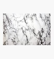 White Marble Photographic Print