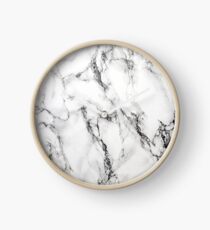 White Marble Clock