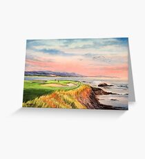 Pebble Beach Golf Course Greeting Card