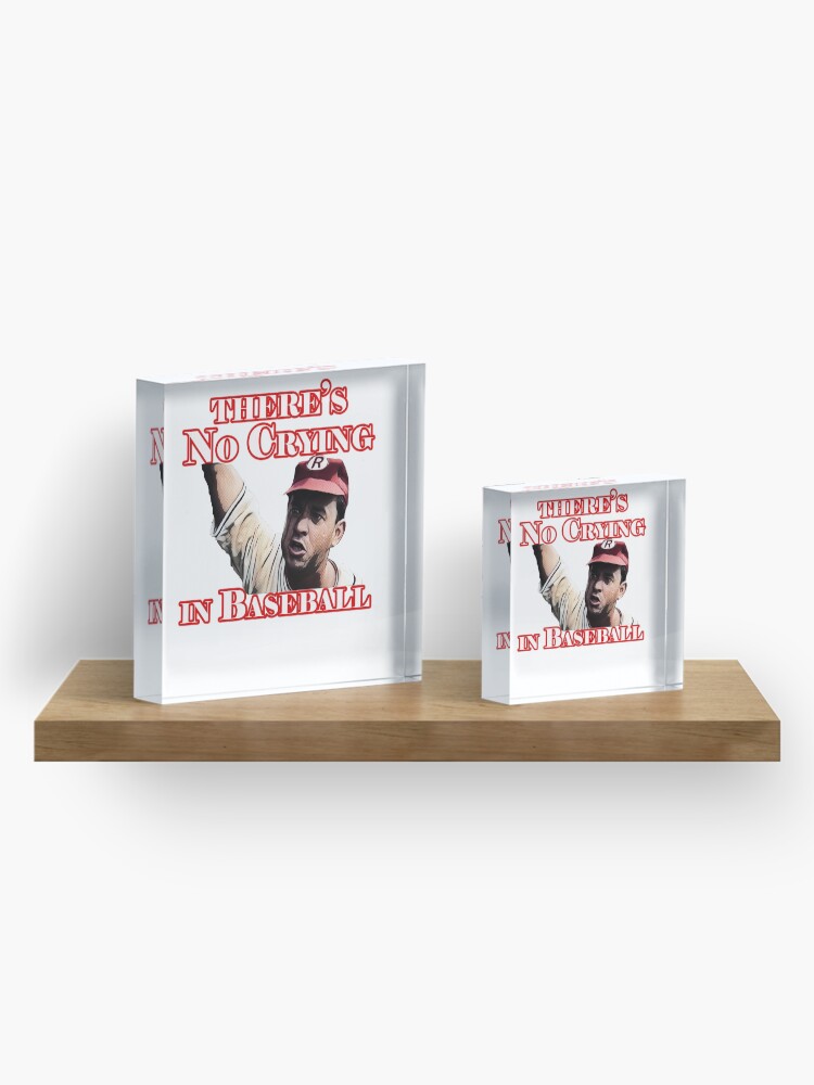 Alternate view of There's No crying in baseball Acrylic Block