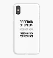 Freedom of Speech iPhone Case