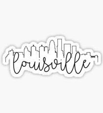 cityscape outline - louisville Sticker