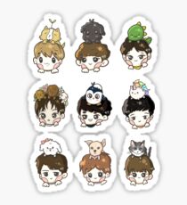 EXO OT9 and Pets Sticker