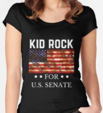 Kid Rock for U.S. Senate 2018 Women's Fitted Scoop T-Shirt