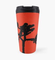 Joshua Tree Red Sky at Night Travel Mug