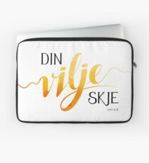Din vilje skje Laptop Sleeve