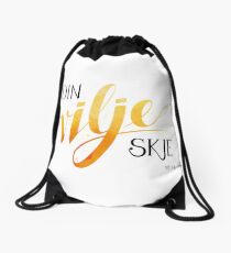 Din vilje skje Drawstring Bag
