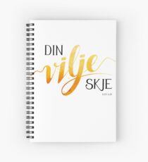 Din vilje skje Spiral Notebook