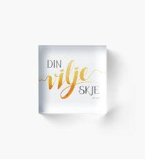 Din vilje skje Acrylic Block